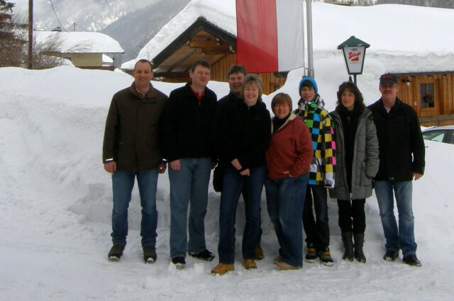 Skiklub Falkenau mit Bekannten und Pistenfreunden